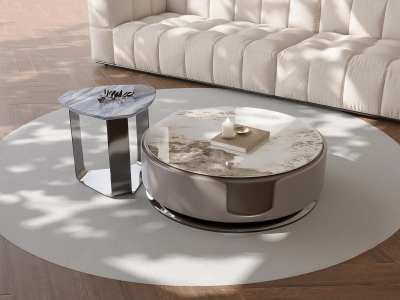 现代茶几3D模型下载